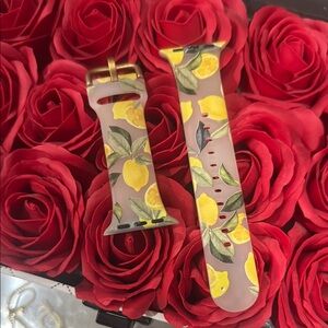 Lemon Print Watch Band